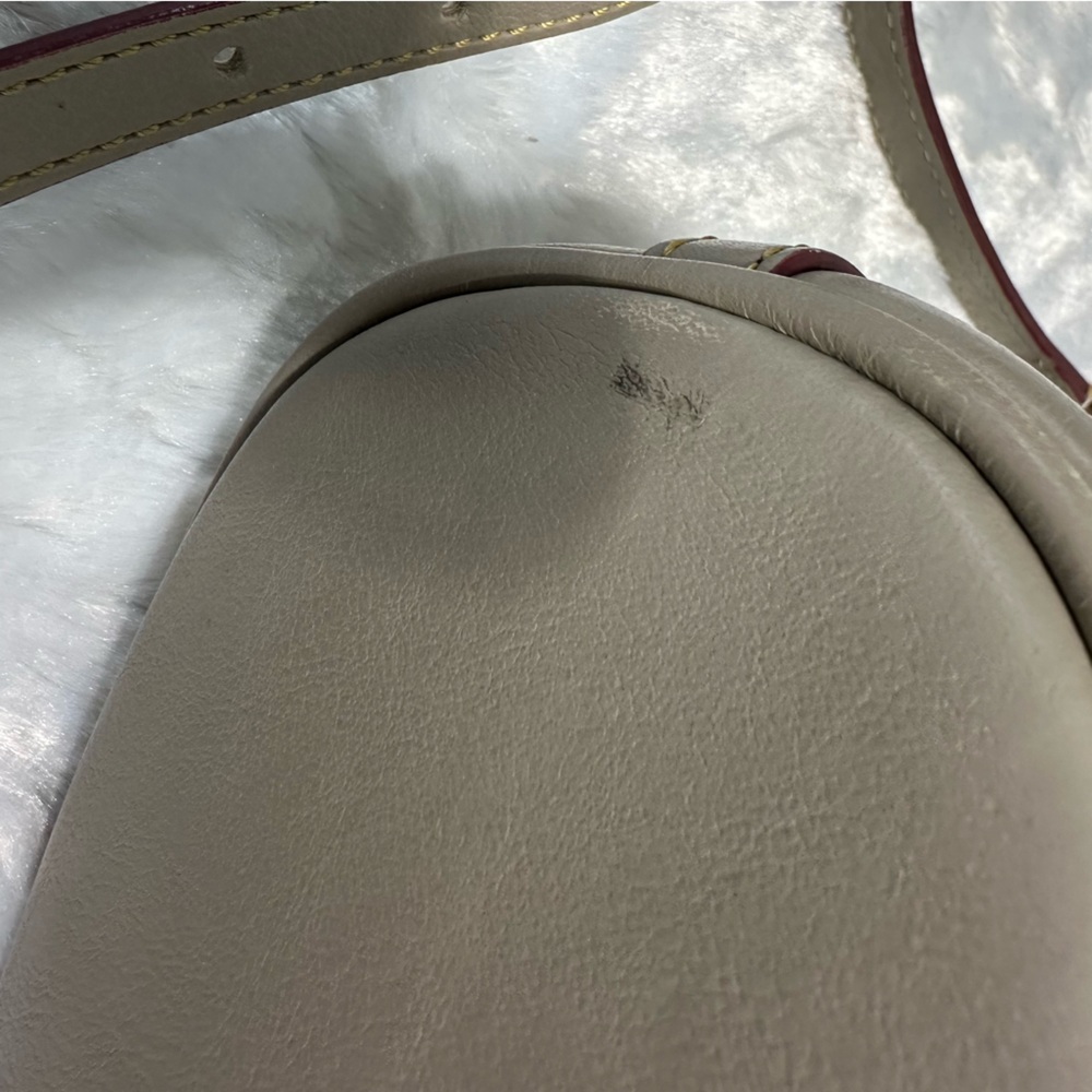 Dooney and Bourke Florentine Large Dottie Crossbody Taupe READ - Picture 15 of 16